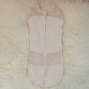 Pink Baby Swaddle with Star Pattern